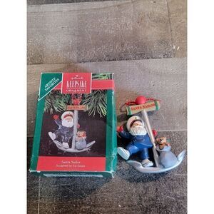 Hallmark Santa sailor 1991 ornament Xmas decor